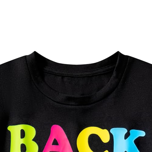 LATOBREATH Little Boys Girls 80s Themed Party Tee T-Shirt Fancy Short Sleeves2