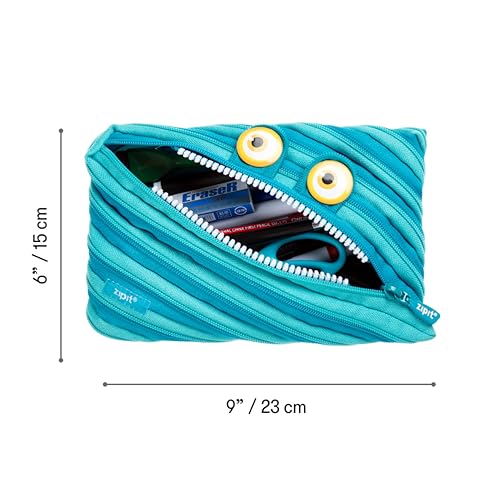 ZIPIT Wildlings Pencil Case for Kids, Cute Zipper Pouch for Boys Girls and Teens, Stationery Bag for School