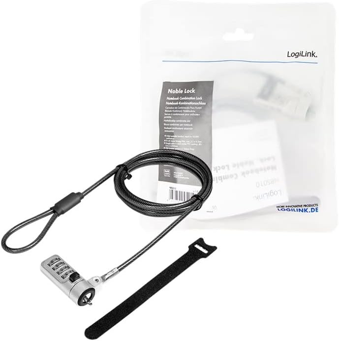 Logilink Cable Lock Black, Silver, W128287809