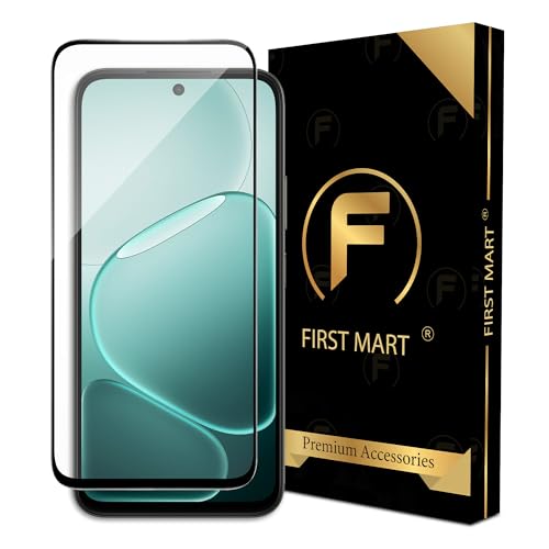 Image of FIRST MART Military Grade Gorilla Tempered Glass For Oppo A6x (6.75 Inch) With Edge To Edge Screen Coverage and Easy Installation Kit |Black
