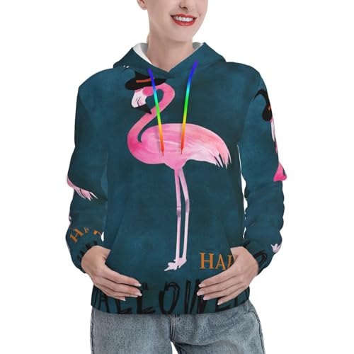 Sweat à capuche flamant rose ensorcelé, le cadeau d'automne idéal