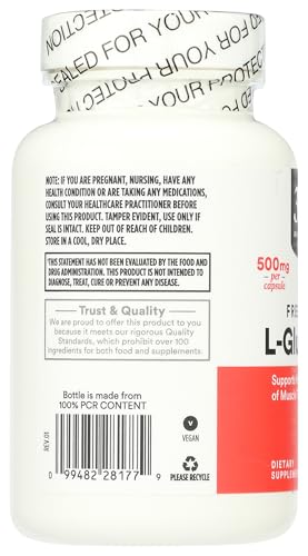 365 by Whole Foods Market, L-Glutamine 500mg, 100 ct - image 3