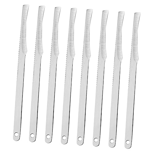 Genérico 8 Piezas herramientas de pedicura clavo raspador de pies para piel muerta limas de uñas clíper quita durezas cortacallos raspador de acero inoxidable archivo de piel muerta Silver