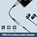 QimKero USB Type C to 3.5mm Female Headphone Jack Adapter,(2 Pack) USB C to Aux Audio Dongle Cable Cord Compatible for iPhone 17 Pro Max/17 Pro, 16/15 Pro Max, 16/15 Pro iPad Pro Samsung GalaxyS23/S22