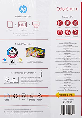 Hewlett-Packard ColorChoice, CHewlett-Packard755, Digitaldruckpapier, 200g/m², A4, Paket zu 250 Blatt