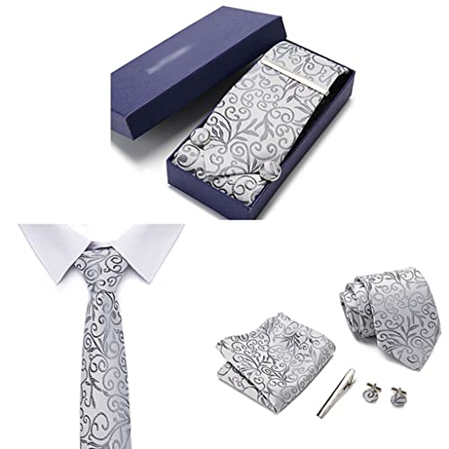 Set Corbata de Seda para Hombre con Caja de Regalo