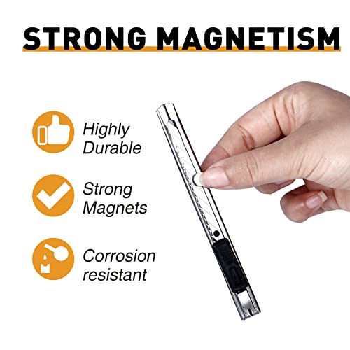 Trymag Small Magnets, Tiny Refrigerator Magnets Round Disc Magnets, Mini Premium Brushed Nickel Office Magnets For Crafts, Diy, Whiteboard And Fridge Magnets, Silvery, 8X2Mm 100Pcs #TOP2