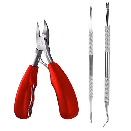 Mwoot Fußnagelzange Set, Zehennagelknipser für dicke Nägel und eingewachsene Zehennagelwerkzeuge Set - Nagelknipser Kit…
