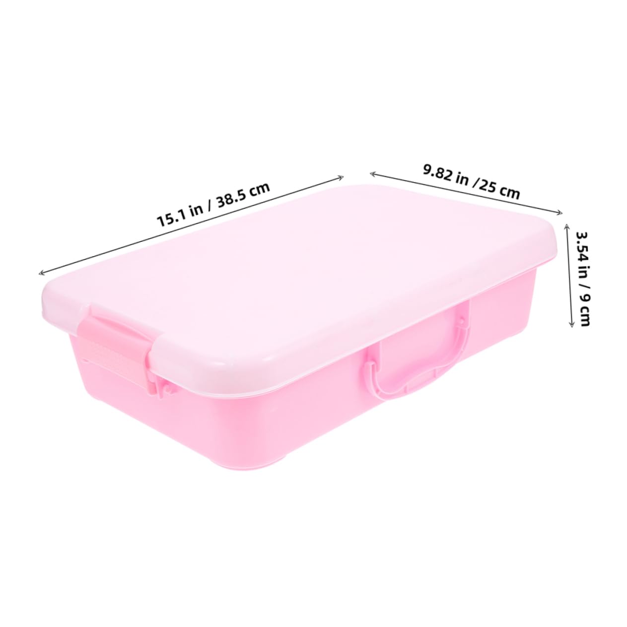 Toddmomy Portable Plastic Sandbox Lid and Handle 2pcs Safe Indoor/Outdoor Toy Box for Boys and Girls