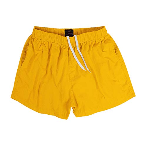 MADHERO Men Swim Trunks Short with Mesh Lining Solid Bathing Suit 3