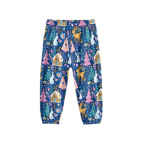 Image of Unisex Little Kids Yoga Trousers Bohemian Beach Pants Baggy Harem Activewear for Boys and Girls Age 3-10