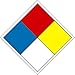 HAZ MAT System 250RL 4X4 Vinyl HAZ MAT Label