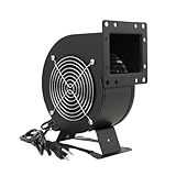 QAVODB Centrifugal Blower Fan - Round Squirrel Cage Fan for Outdoor Wood Furnace Boiler - 110V 120W