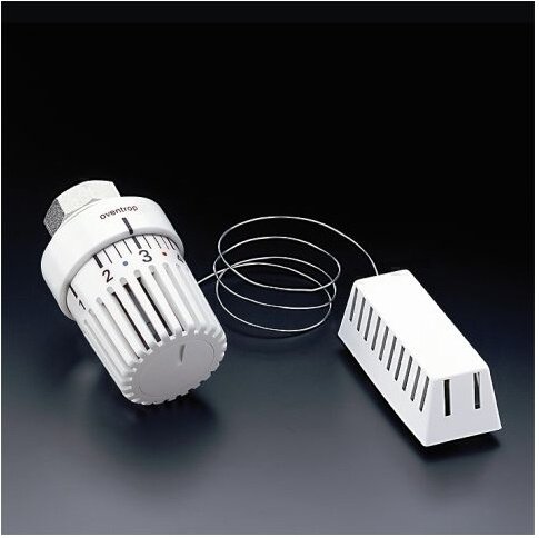 Oventrop Uni LH 8–38 °C, thermostat capillaire Blanc 2000 mm