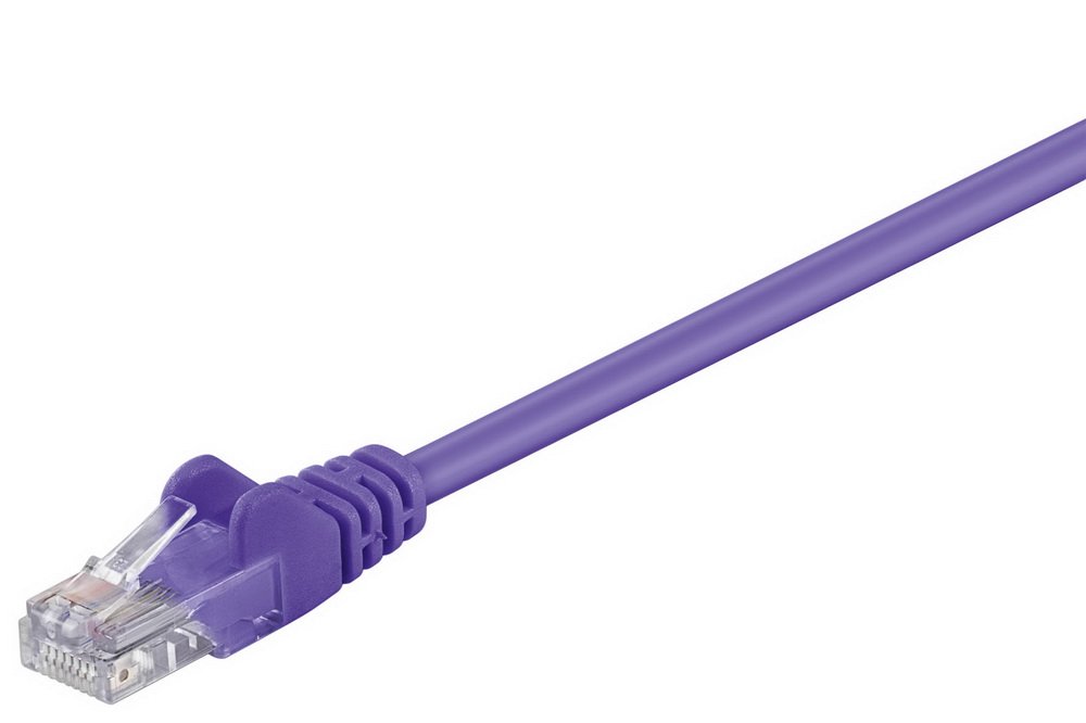 Goobay 96281 CAT 6 patch cable U/UTP violet - CCA material