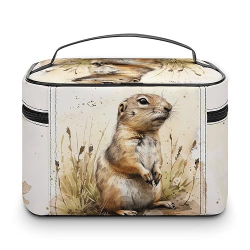 Foldable Travel Luggage Bag for Men And Women, Dry And Wet Separation Portable Travel Luggage Bag, Gopher And Grass Printed Waterproof Sports Luggage Bag, Fitness Bag3