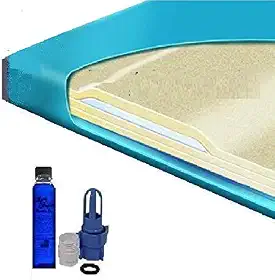 Colchão de cama de água super individual 80% semi ondulado com lombar