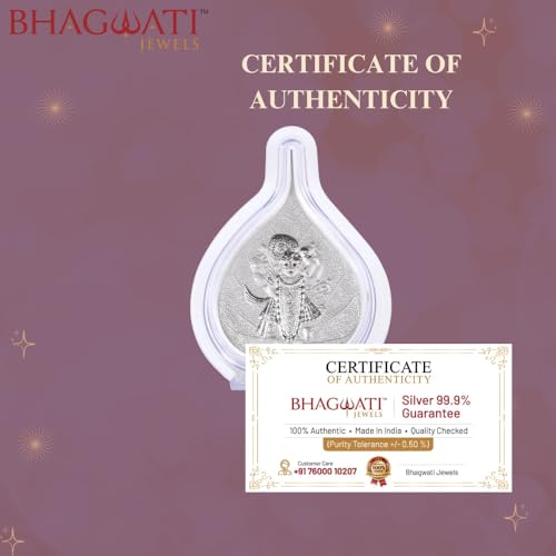Image of 999 Pure Silver Shrinathji Paan Stand | Idol with Pooja Pan for Home Temple, Office & Hall Decor | Luxury Spiritual & Corporate Gift | Tabletop 4.25 inch x 3 inch inch
