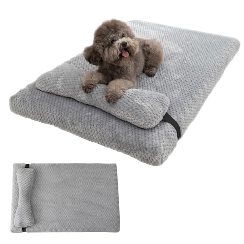 Qpets® Orthopedic Memory Foam Pet Bed – 21.6×15.7 Inch Anti-Slip Dog Cat Bed with Removable Washable Cover, Long Pillow Support & Winter Warmth Cushion for Small Medium Pets Qpets® Orthopedic Memory Foam Pet Bed – 21.6×15.7 Inch Anti-Slip Dog Cat Bed with Removable Washable Cover, Long Pillow Support & Winter Warmth Cushion for Small Medium Pets