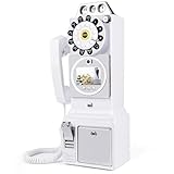 WORVABE Video Audio Guest Book Wedding Phone, 1080P HD Video Guestbook Phone, Retro-Style Video Guest Book with Long Battery Life for Wedding, Birthday Party, Graduations, Baby Shower (Classic White)