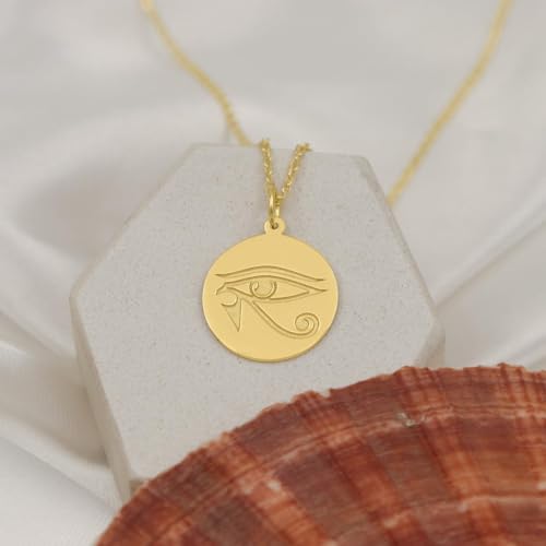Collar de Plata Ojo de Horus para Conectar con tu Protección Espiritual 2