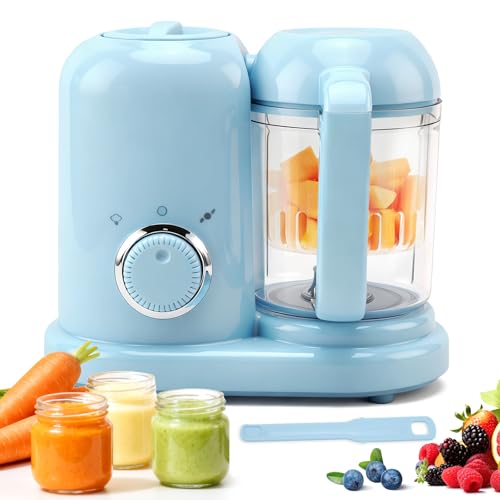Baby Food Maker Baby Food Processor Chopper Steamer Blender Puree Maker Grinder Mills with Auto Cooking & Grinding, One Step,BPA-Free, Self Cleaning Operation
