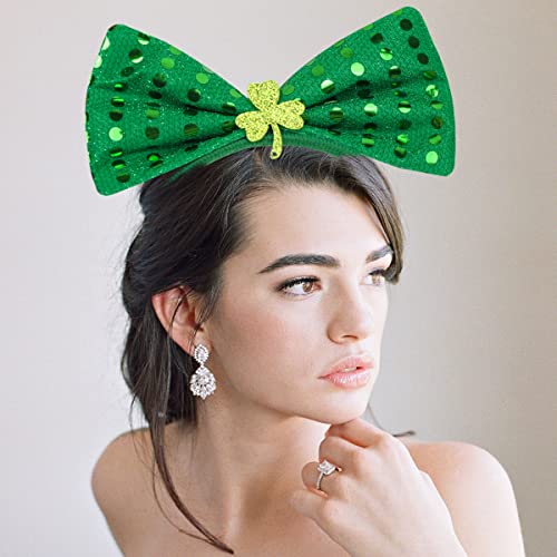 St-Patricks-Day-Headband-Green-Sequins-Bowknot-Headbands-Patricks-Day-Hair-Hoops-Shamrock-Clover-Headband-Leprechaun-Hat-Headpieces-Festival-Costume-Accessories-for-Women-and-Girls
