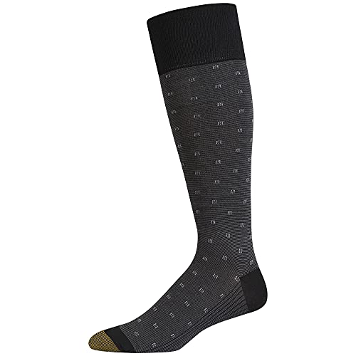 GOLDTOE Men's Over-The-Calf Dress Socks, 3-Pairs3