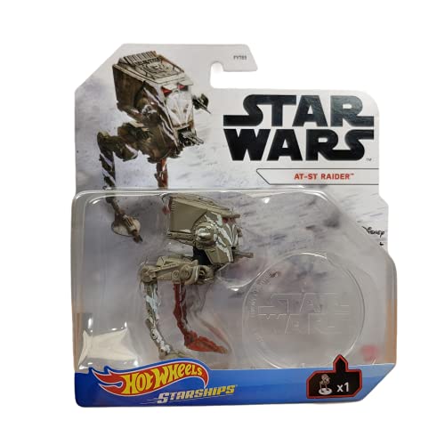 Hot Wheels Star Wars Starships Mandalorian at-ST Raider by Hot Wheels - Used condition - US$11.98