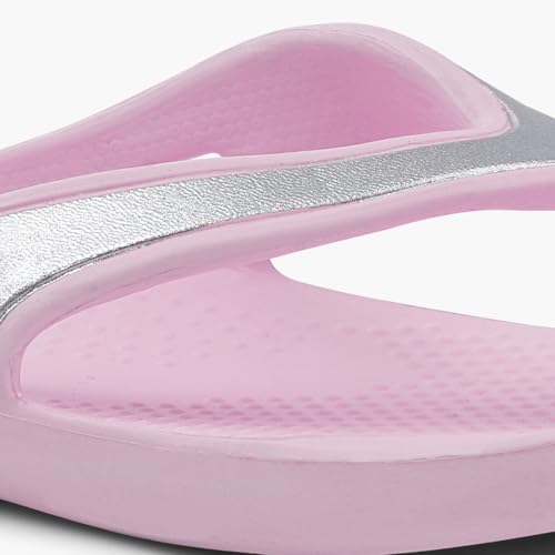 Image of SOLETHREADS Gleam Women Flip Flop | Metallic Strap | Lightweight | Soft Comfortable | Waterproof | Stylish | Thong | Anti Skid | Slippers | Styles | Daily Use | Everyday Slippers