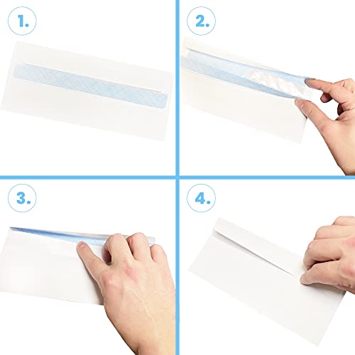 Office Window Flaps Snapklik.com : Compuchecks Double Window Envelopes #9- Flip And Seal Flap