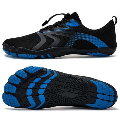 Image of WateLves Water Shoes Men Women Beach Barefoot Aqua Socks Breathable Wide Swim Outdoor Walking Anti Slip Pool Shoes for Hiking Kayaking Diving Surfing
