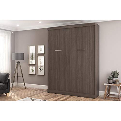 Bestar Nebula 65W Queen Murphy Bed In Bark Grey #TOP4