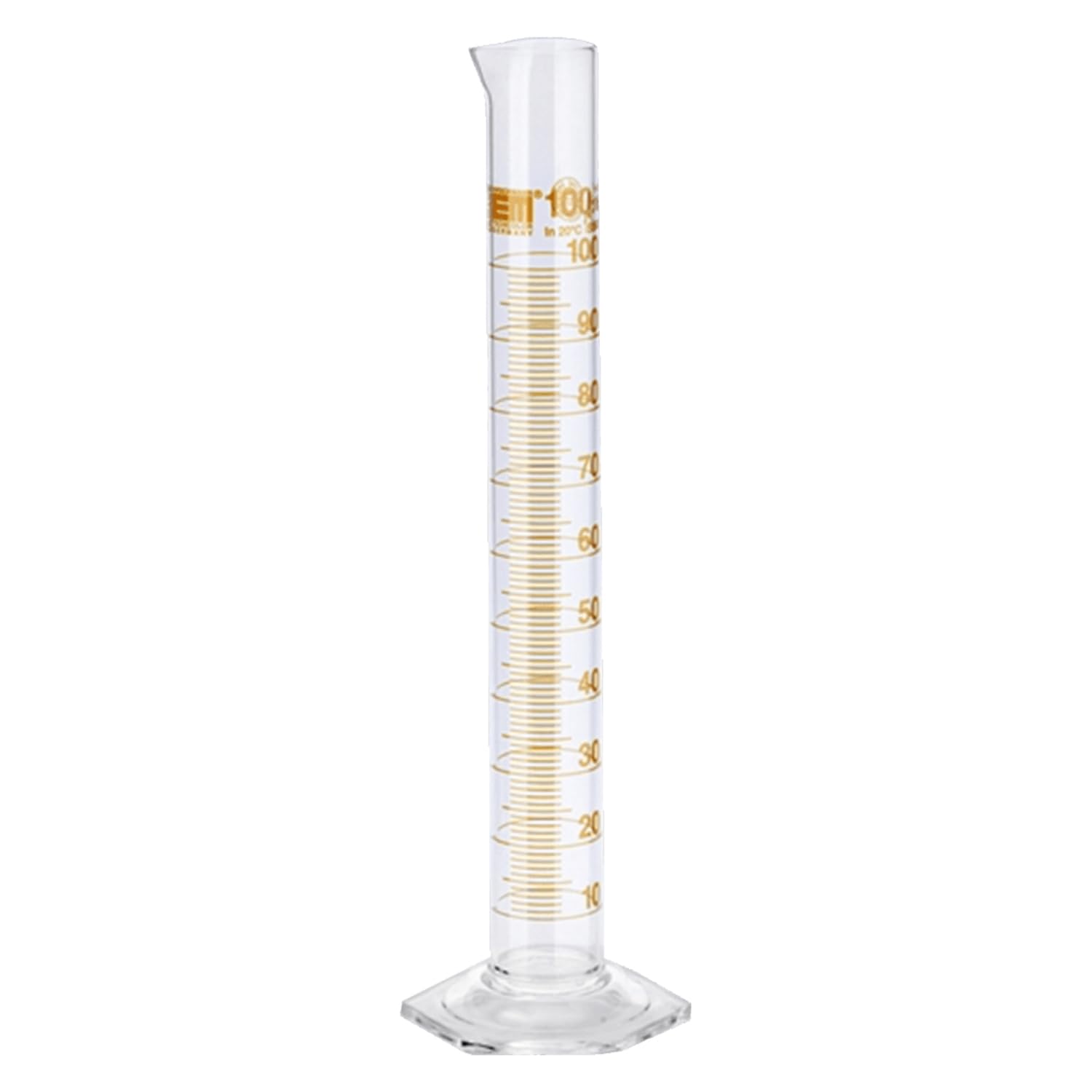 Hirschmann Duran Messzylinder, Klass A, Braun Graduiert, 1000 ml Kapazität, 10 ml Teilung, 5 ml Toleranz, 470 mm Höhe