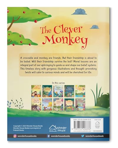 Image of The Clever Monkey - Illustrated Moral Story for Children