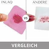 INLAQ® Profesjonalne perforowane waciki bezpyłowe do paznokci - Delikatne czyszczenie i precyzja - Idealne do usuwania lakieru i przygotowywania paznokci - 100% bawełna 5x5 cm, 200 szt.