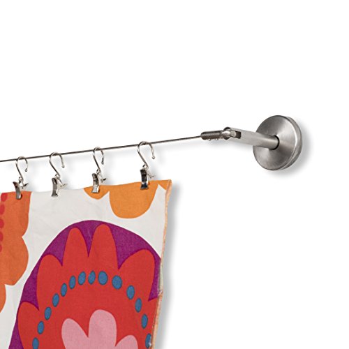 Fasthomegoods Curtain Wire Rod Set Stainless Steel, Multi-Purpose, 33' Wire, 4 Mounting Pieces, 48 Clips, 2 Corner Pieces #TOP2