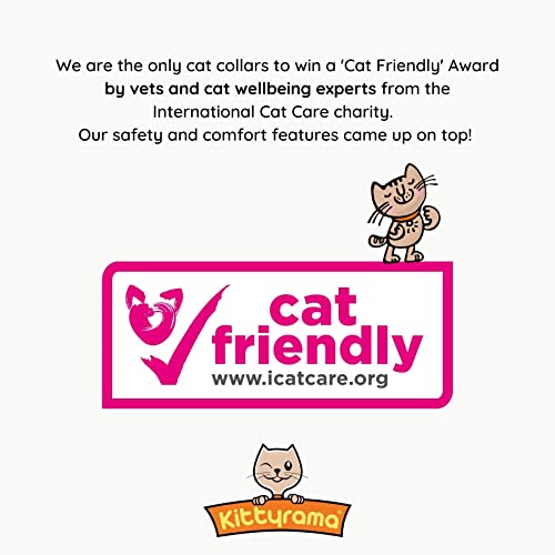 Kittyrama Mauve Cat Collar With Bell. Cat Friendly Award Winner. Approved By Vets And Cat Experts. Breakaway Cat Collars Quick Release. Kitten Collar. Won't Rub Fur. Lightweight, Soft & Comfy #TOP5