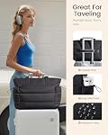 Sac fourre-tout LOVEVOOK pour femmes avec poche pour gobelet géant, sac à main de travail de voyage pour ordinateur portable avec fermeture éclair pour infirmière enseignante