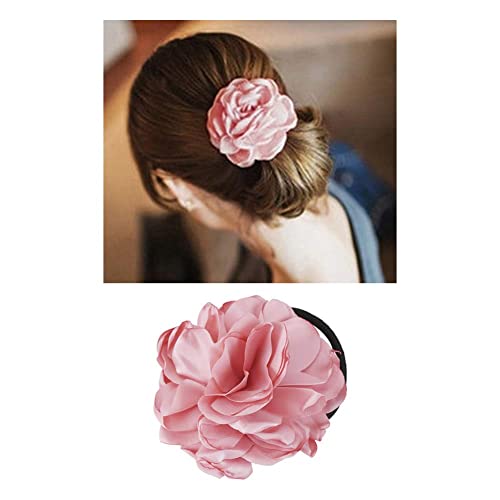 8 Pack Colorful Handmade Flower Hair Bow Elastics Hair Ties Stretchy Rubber Hairband Slim Headband Scrunchies Ponytail Holder Ring Loop For Women Girl #TOP3