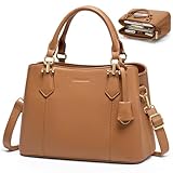 RAINSMORE Handbags for Women PU Leather Ladies Handbags Elegant Women Handbags Top Handle Shoulder Bags for Casual Work