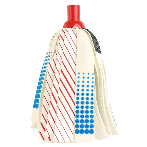 MAYA Fregona MAX 4. Limpieza Profunda con 4 Tipos de Fibra. Alta Absorción, Secado Rápido, Red Antimanchas y Microfibra con Relieve. para la Suciedad Más Pequeña.