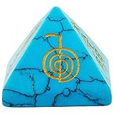 Taille du matériau : La pyramide est fabriquée en pierre de cristal polie. Les quatre faces sont gravées de symboles Reiki. Dimensions de la pyramide en pierre : 2,5-2,7 cm de largeur, 3,0-3,2 cm de hauteur et 30 grammes. Chaque pierre étant unique, elle possède sa propre couleur et sa propre texture. En outre, le symbole Reiki est sculpté à la main. C'est pourquoi le produit pyramidal que vous recevez diffère légèrement de la photo.