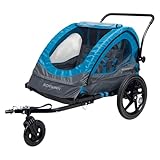 Schwinn Convoy 2-Seat Bike Trailer and Stroller...