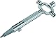 ABUS Bauschlüssel universal, silber, 30858