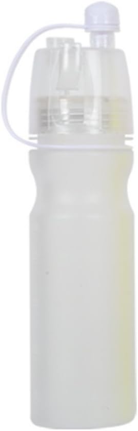 Fkshgrk Sports Spray Mist Water Bottle Cooling Plastic Drinking Bottles With White