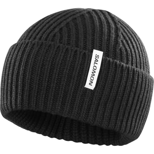 SALOMON Snowbird Beanie U, Gorro, Adultos Unisex, Negro