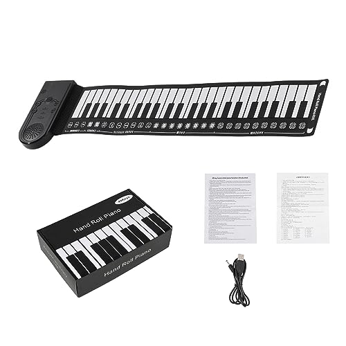 VOCUE – Clavier électronique portable à 49 touches pour piano électronique pliable, clavier en silicone souple, facile à transporter - Les Beatles, Paul McCartney, John Lennon, RIngo Starr, George Harrison VOCUE - Clavier électronique portable à 49 touches pour piano électronique pliable, clavier en silicone souple, facile à transporter