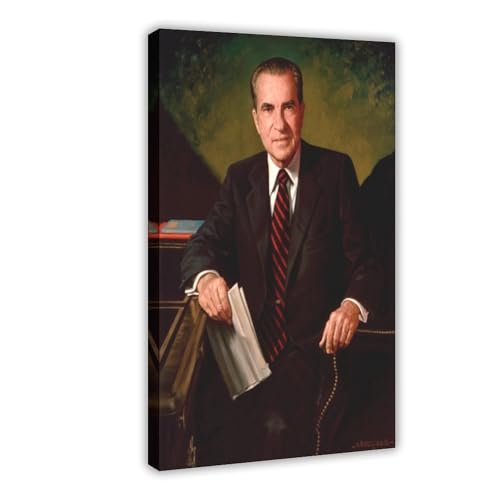 Portrait présidentiel Richard Nixon toile artistique haute définition