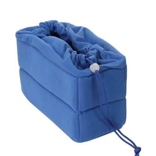 Yimidear DSLR Cameratas Schokbestendig Stofdicht Gevuld Opvouwbare Partitie camera-insert Beschermende Tas voor Sony, Canon, Nikon DSLR Camera, Opname of Zaklamp (Blauw)